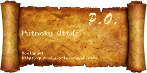 Putnoky Ottó névjegykártya